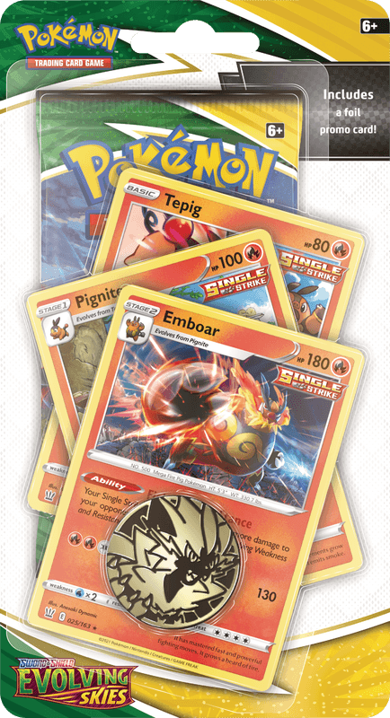 Evolving Skies Premium Checklane Blister Emboar pokemart.be