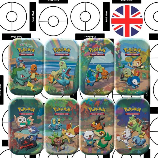 Juego de mini-latas de celebración del 25º aniversario de Pokémon pokemart.co.uk