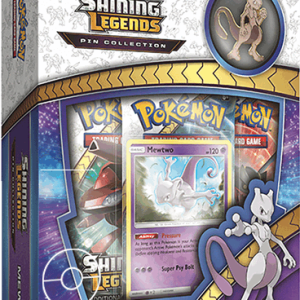 Colección de pins de Mewtwo de Shining Legends