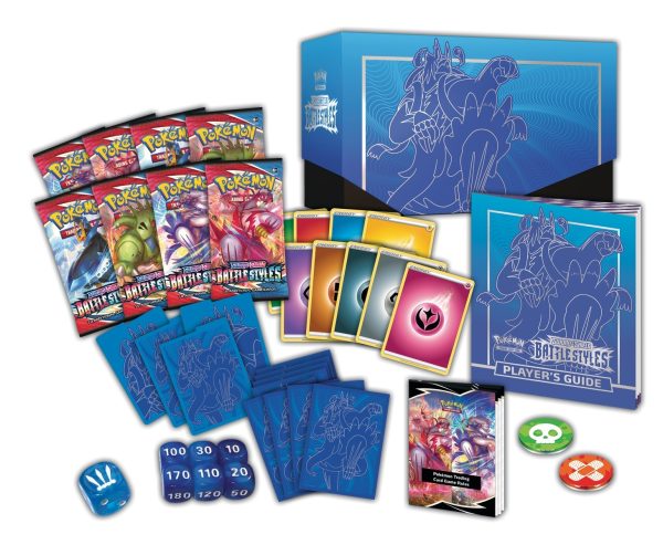 Pokemon TCG Sword Shield - Battle Styles Elite Trainer Box Rapid Strike Urshifu Contenido