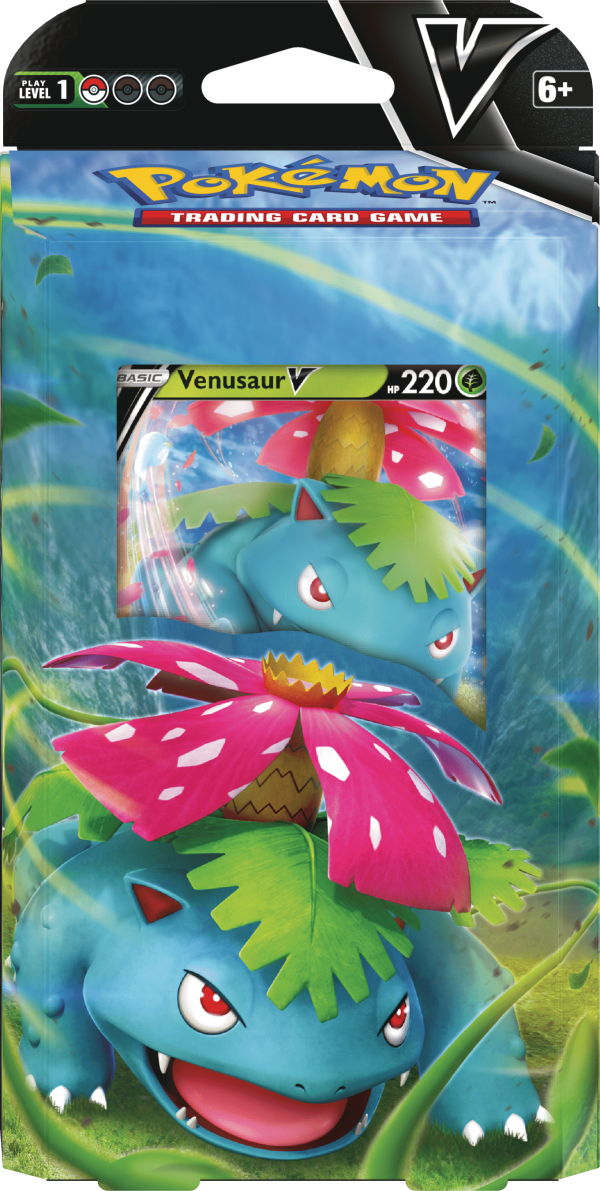 Mazo de combate de Pokémon V - Venusaur-V frontal