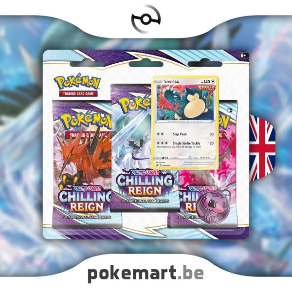 Pokémon Reinado Escalofriante blíster de 3 unidades Snorlax pokemart.be