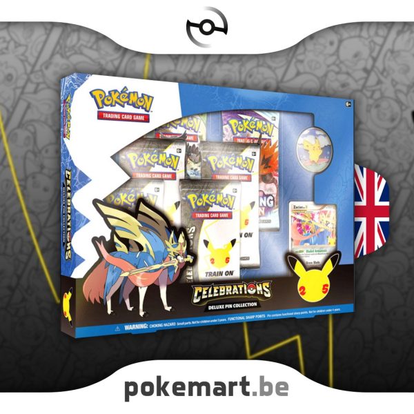 Pokémon Celebrations Zacian colección de pines de lujo pokemart.be