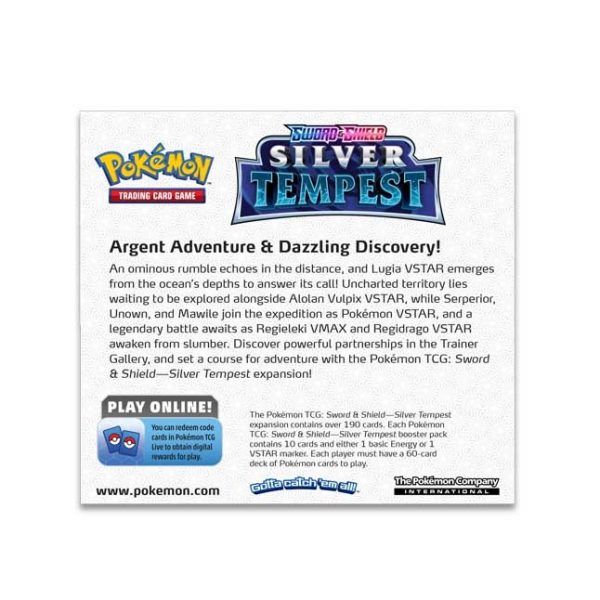 Pokémon Silver Tempest Booster Box volver pokemart