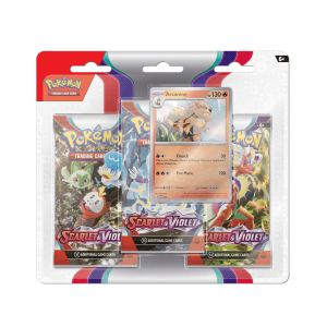 Pokémon Scarlet y Violet 3 Pack Blíster Arcanine