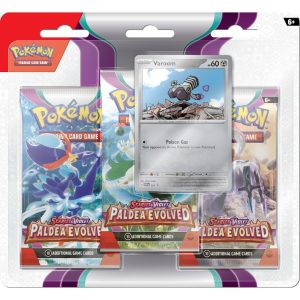 Pokemon Scarlet y violeta Paldea Evolved 3-booster Blister Varoom Pokemart