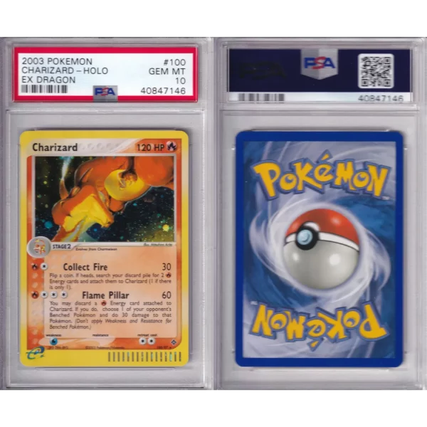 2003 Pokémon EX Dragon - Charizard Holo 100-97 - PSA GEM MT 10 - 40847146