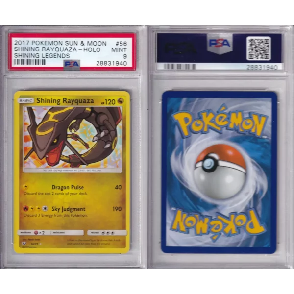 Pokémon Sun Moon - Shining Legends - Shining Rayquaza Holo 56-73 - PSA Mint 9 - 28831940