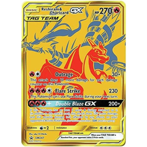 Charizard & Reshiram GX SM 247 Estrella Negra promo Pokemart