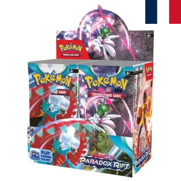 Pokemon écarlate et violet EV04 Faille Paradoxe booster display FR Pokemart