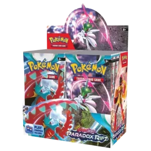 pokemon violeta escarlata SV04 Paradox Rift Booster pantalla pokemart