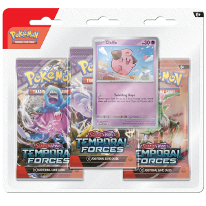 Pokémon TCG SV5.0 - Fuerzas Temporales- Tripack- Cleffa - Pokémart.co.uk