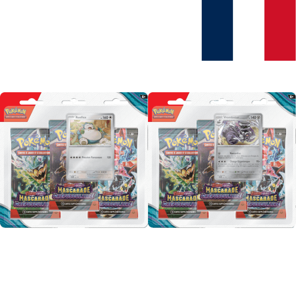 Écarlate & Violet EV6 Mascarade Crépusculaire Tripack-pokemart.be