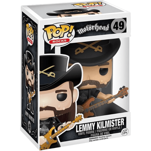 ¡Funko!
¡Pop!  ¡Icono!
Motörhead Lemmy Kilmister 49 Pokemart