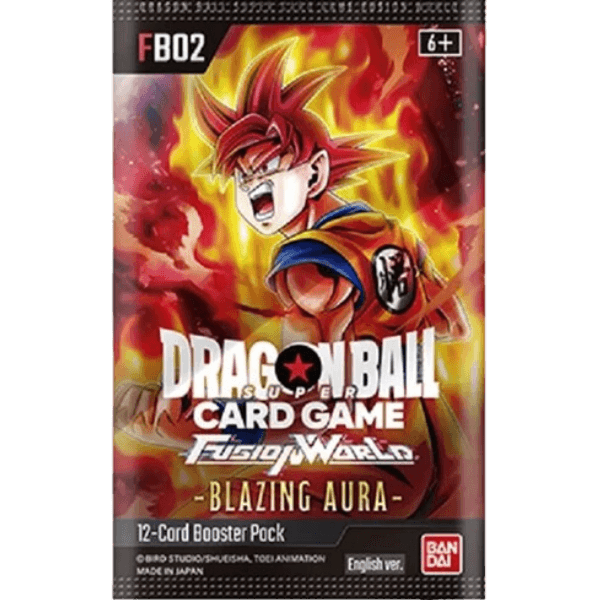 Juego de cartas Bola de Dragón - Funsion World 02 Blazing Aura Pokemart.es