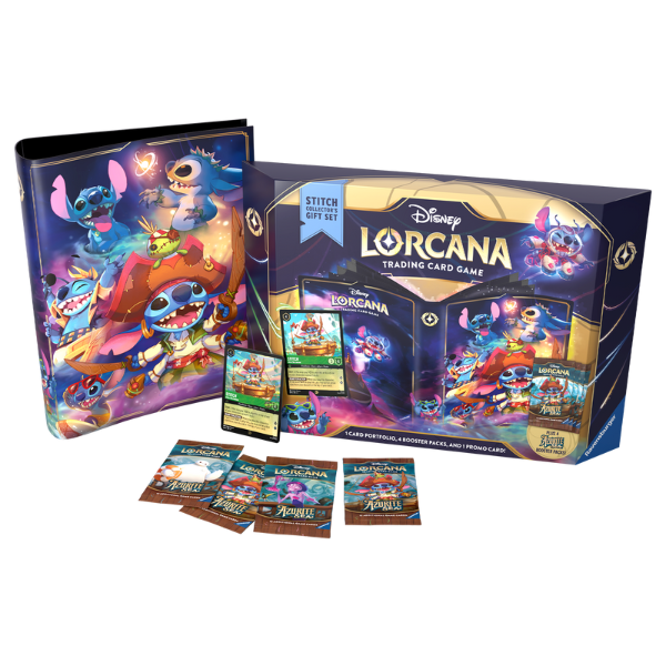 Disney Lorcana Azurite Sea Stitch Collector's Gift Set content Pokemart